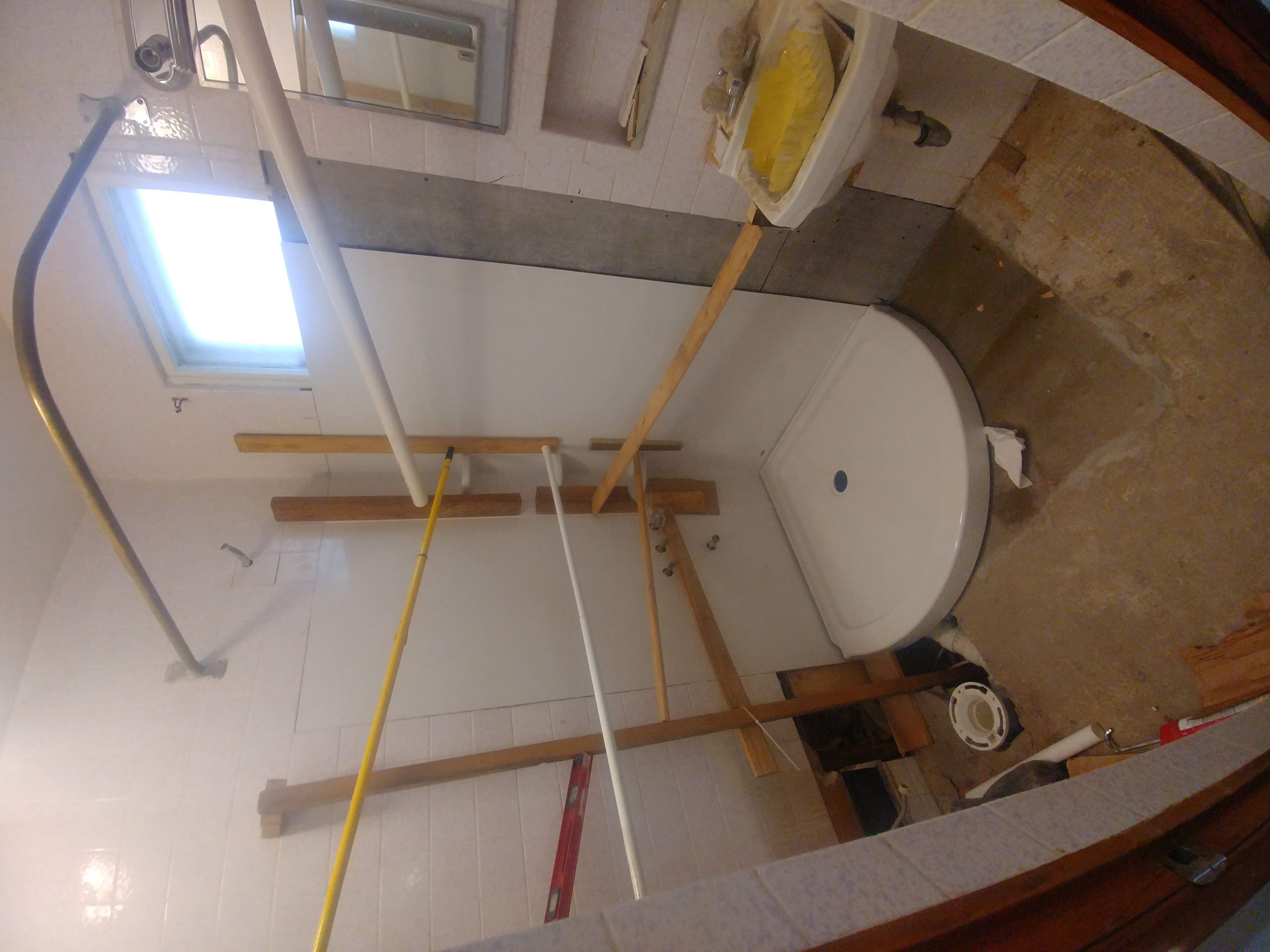 Bathroom shower cabin installation and bathroom renovation work by HomeUpdate contractors