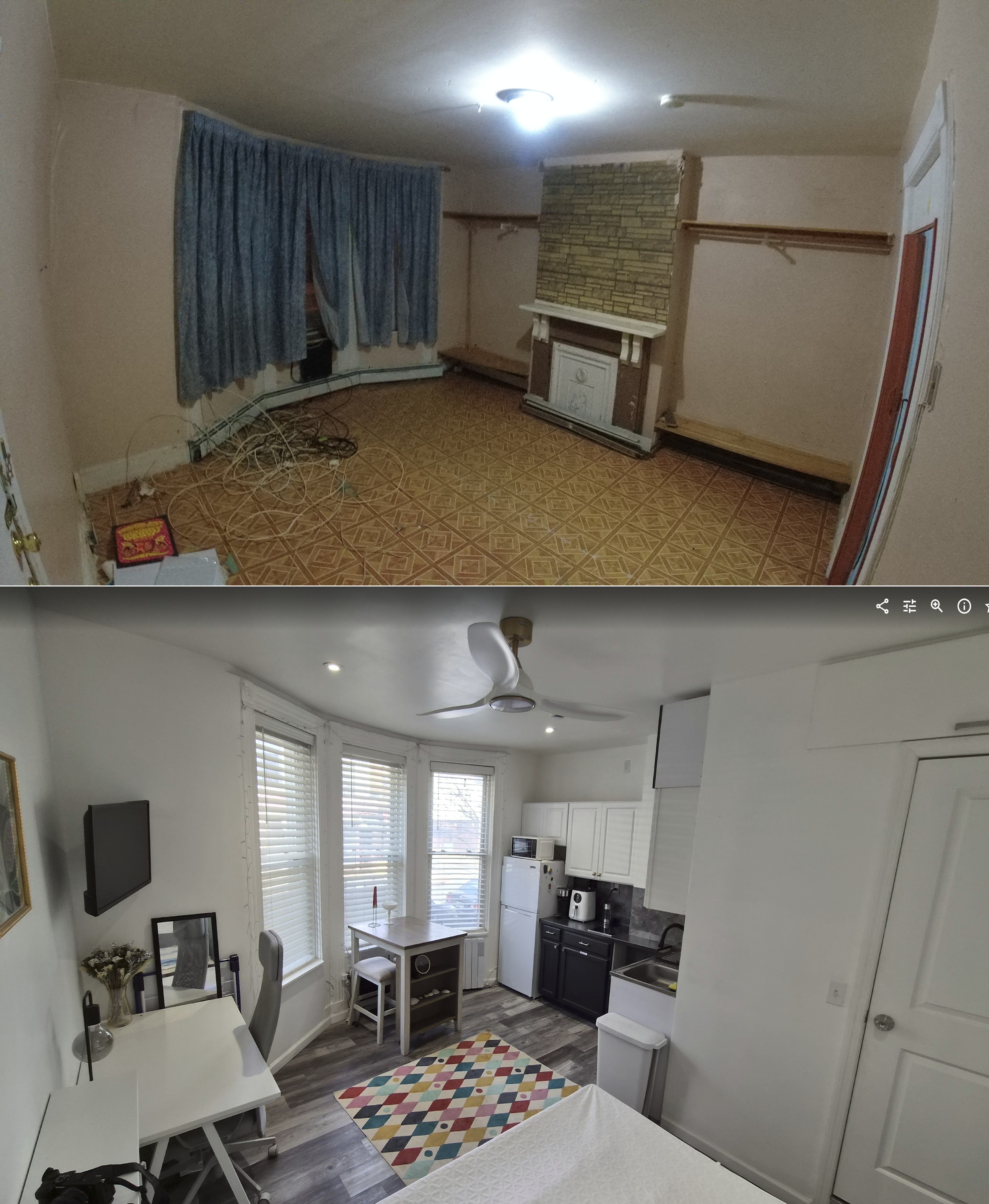 Studio apartment construction: floor plan remodeling and end-to-end project management by HomeUpdate contractors