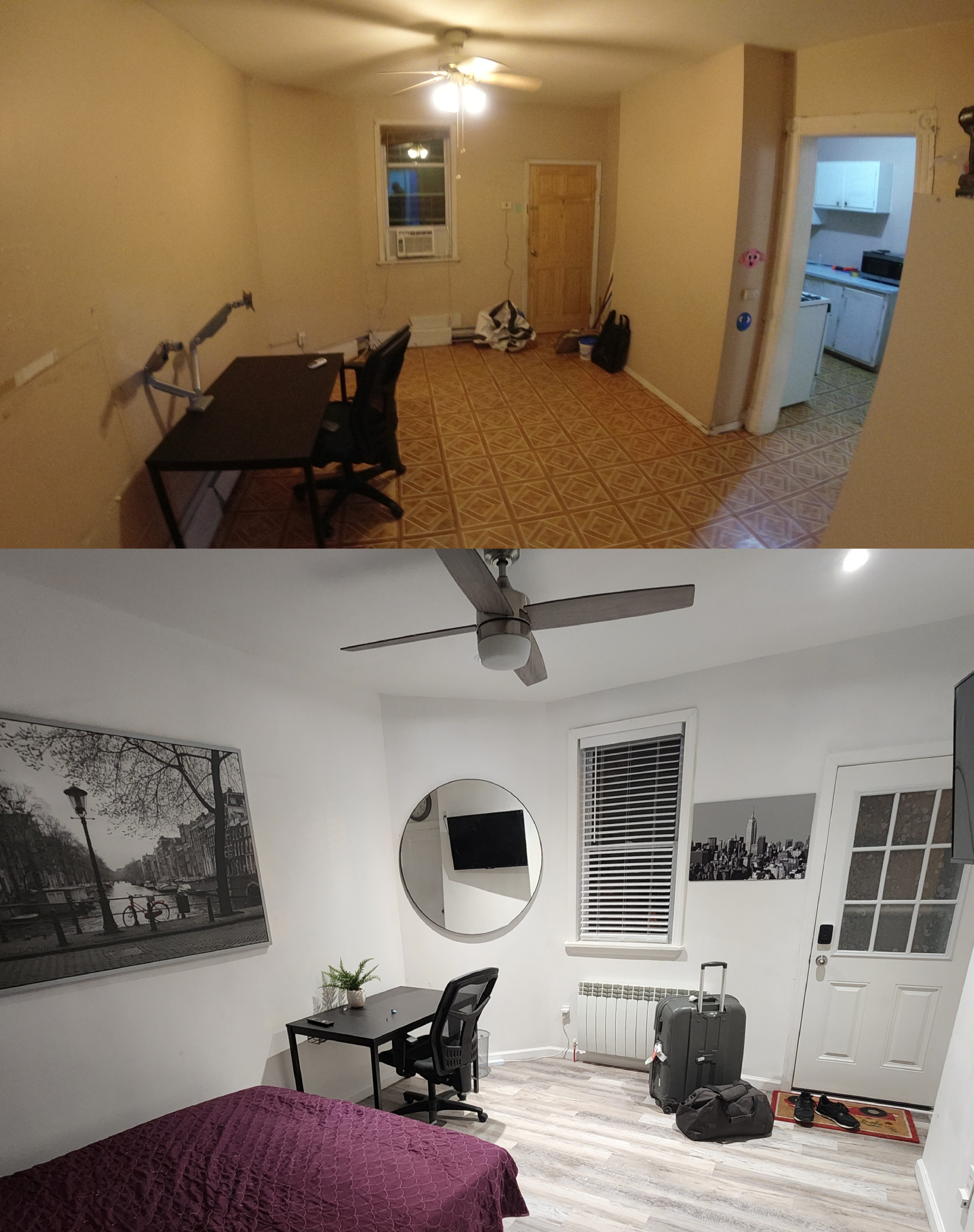 Living room refresh: repairs, painting, and finish updates by HomeUpdate contractors