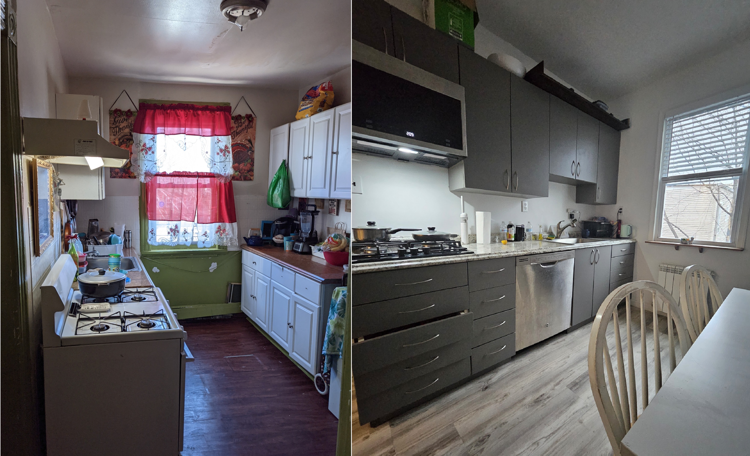 Kitchen remodel with updated cabinets and workspace by HomeUpdate contractors